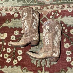 Corral Honey Cortez scroll & fleur de lis western boots